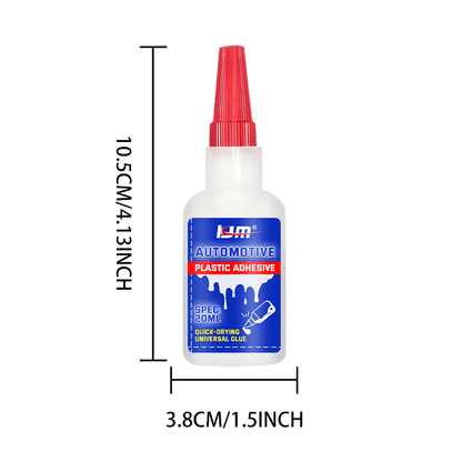 Car Interior Repair Glue 20ML - Strong Adhesive for Dashboard Cracks, Ceiling Peeling, Door Handles and Trim Repair, Quick Fix Solution for Car and Home Interior, Easy to Use