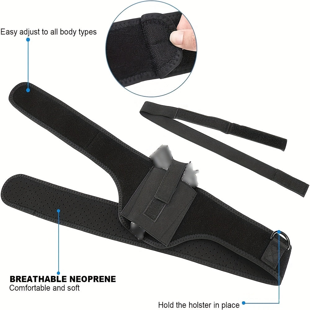 Belly Band Holster Concealed Carry Universal Ambidextrous Fits 9mm Glock G-Series Sig P365 LCP LC9 – Adjustable Quick Draw Polyester Waistband Gun Holster for Men Women, Sizes S M L