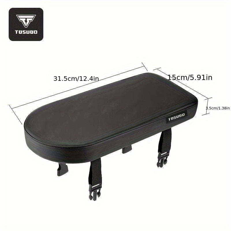 Bike Seat Cushion Cover – Comfortable PU Leather Bicycle Seat Pad with Durable Stitched Edges, Easy Install, Fits Most Bikes, Enhanced Riding Experience for Men & Women