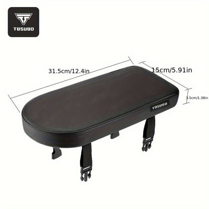 Bike Seat Cushion Cover – Comfortable PU Leather Bicycle Seat Pad with Durable Stitched Edges, Easy Install, Fits Most Bikes, Enhanced Riding Experience for Men & Women