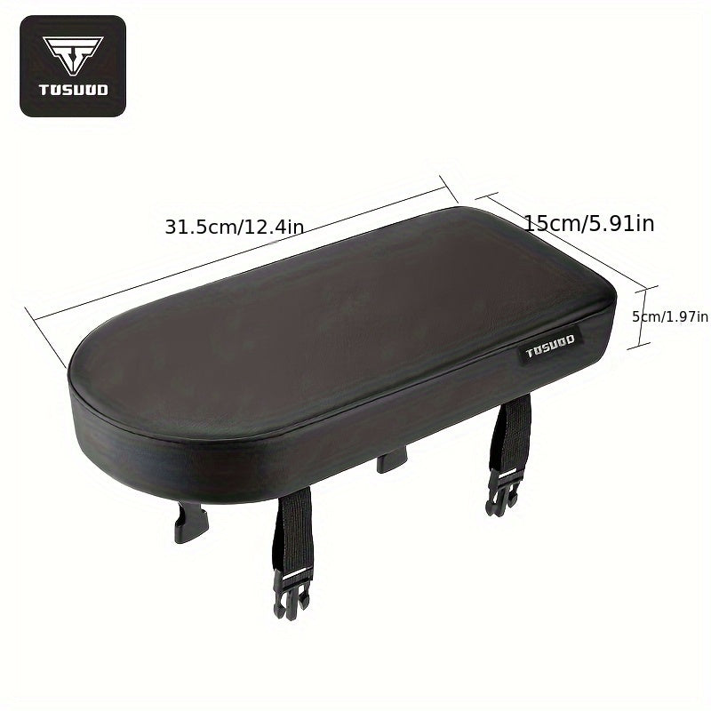Bike Seat Cushion Cover – Comfortable PU Leather Bicycle Seat Pad with Durable Stitched Edges, Easy Install, Fits Most Bikes, Enhanced Riding Experience for Men & Women