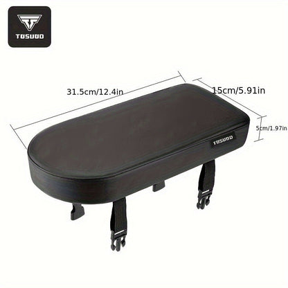 Bike Seat Cushion Cover – Comfortable PU Leather Bicycle Seat Pad with Durable Stitched Edges, Easy Install, Fits Most Bikes, Enhanced Riding Experience for Men & Women