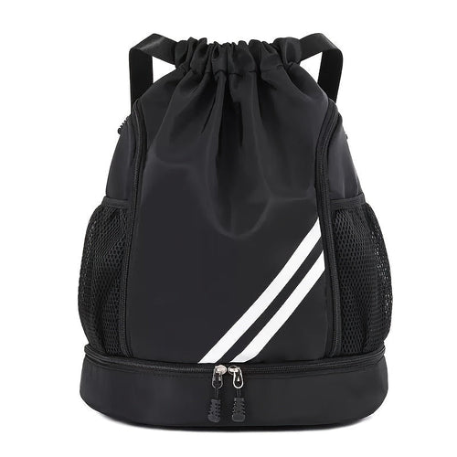 Lightweight Sports Drawstring Backpack for Men & Women | Gym Bag for Basketball Yoga Fitness | Spacious Polyester Shoulder Bag with Drawstring Closure & Inner Pouch | 6 Colors