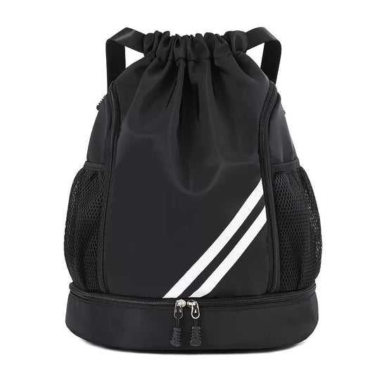 Lightweight Sports Drawstring Backpack for Men & Women | Gym Bag for Basketball Yoga Fitness | Spacious Polyester Shoulder Bag with Drawstring Closure & Inner Pouch | 6 Colors