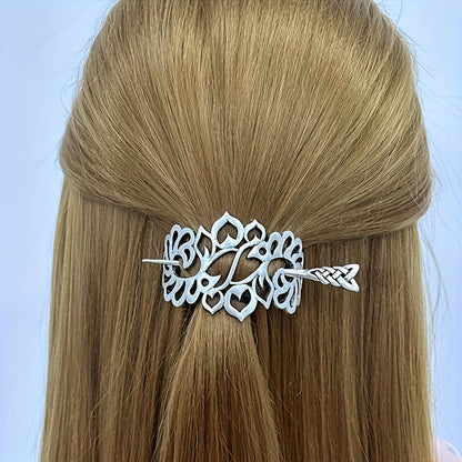 7PCS Viking Celtic Tree of Life Hair Clips Set – Vintage Norse Boho Slide Rail Hair Accessories for Women & Girls, Jewelry Gift