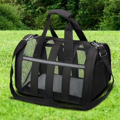 Foldable Soft Pet Carrier Bag – Breathable Mesh Travel Bag for Cats & Dogs, 6 Colors, S/M/L Sizes, Portable with Zipper Closure