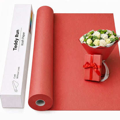 Kraft Paper Roll 80 GSM Heavy Duty for Gift Wrapping, Packing, Moving, Shipping, Wall Art, Crafts, Bulletin Board, Floor Cover & Table Runner — Multiple Sizes & Colors