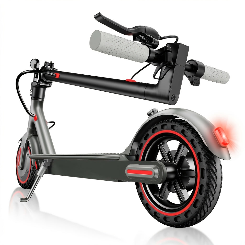 Foldable Electric Scooter for Adults 350W Brushless Motor Dual Drum Brake 8.5 Inch Solid Tires 3-Speed LCD Display 265 lbs Max Load 3-Second Fold Portable Urban Commuter E-Scooter