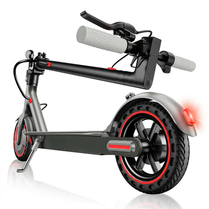 Foldable Electric Scooter for Adults 350W Brushless Motor Dual Drum Brake 8.5 Inch Solid Tires 3-Speed LCD Display 265 lbs Max Load 3-Second Fold Portable Urban Commuter E-Scooter