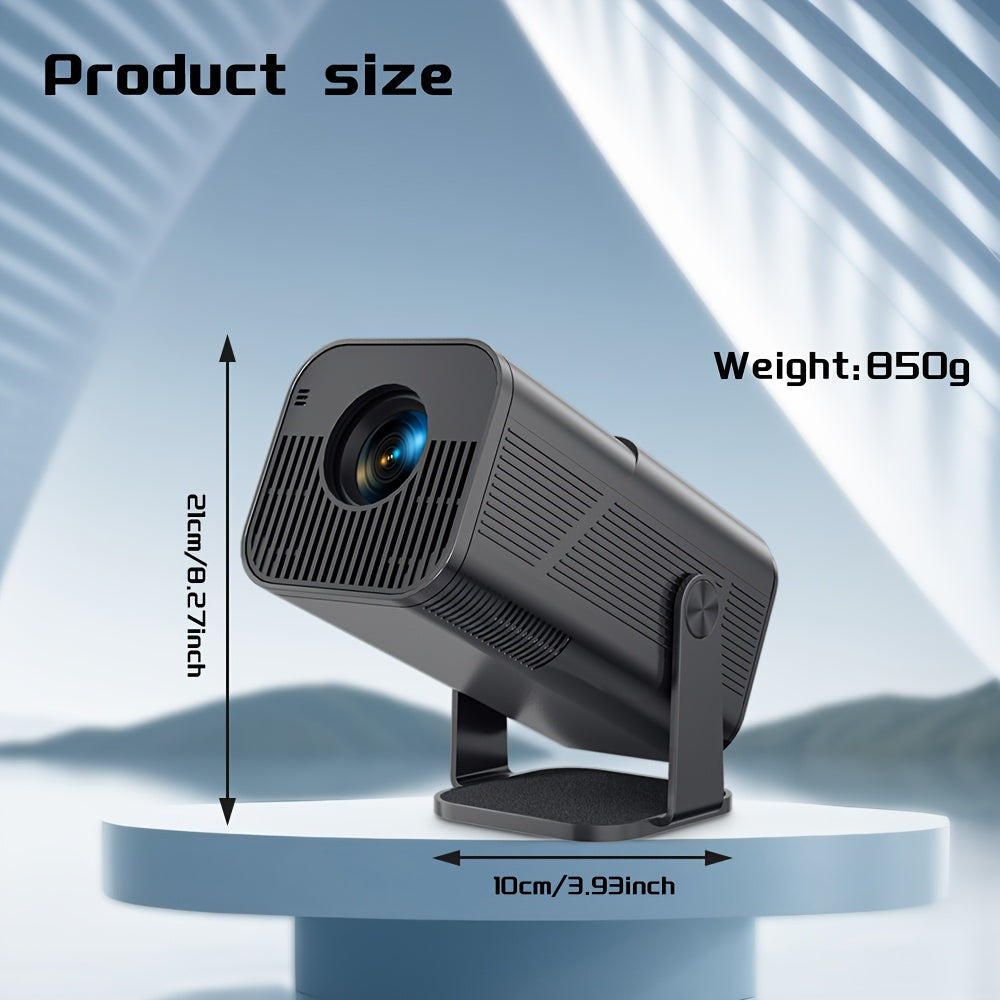 AMOVFILM Advanced Portable Smart Projector WiFi 6 & 4K Video Decoding, 1080P Native Resolution, Android 11 Built-In, Home Theater & Outdoor Movie Projector, Mobile Screen Mirroring, Multiple Colors