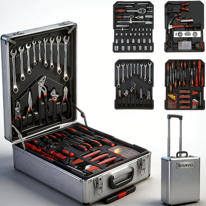 52-Piece Professional Tool Set for Home & Car Repair – Portable Toolbox Kit for DIY Enthusiasts, Mechanics & Professionals, Perfect Gift Idea