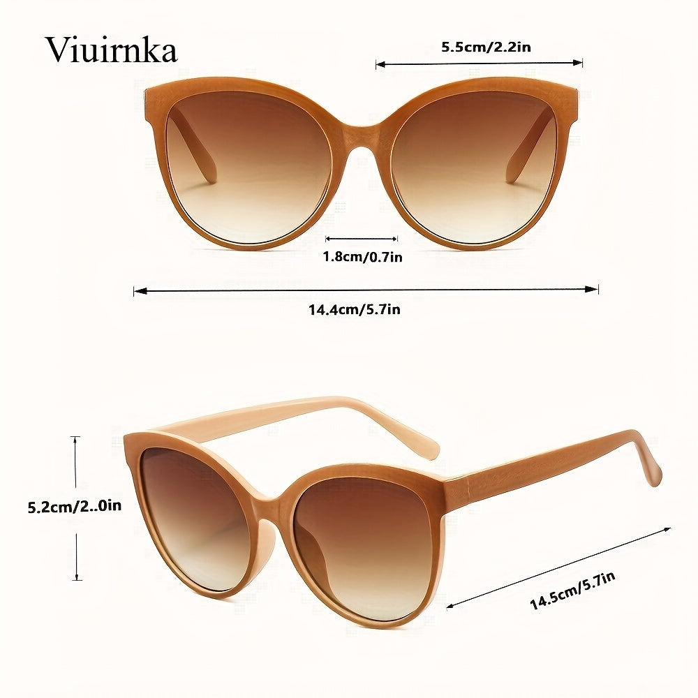 Oversized Cat Eye Sunglasses for Women – Y2K Trendy Fashion Shades, UV Protection, 7 Colors Including Leopard & Floral, Lightweight Summer Eyewear for Beach, Vacation, Travel & Street Style