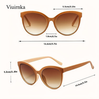 Oversized Cat Eye Sunglasses for Women – Y2K Trendy Fashion Shades, UV Protection, 7 Colors Including Leopard & Floral, Lightweight Summer Eyewear for Beach, Vacation, Travel & Street Style