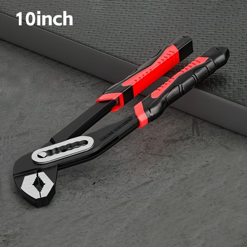 Heavy Duty Adjustable Water Pump Pliers Wrench 8" 10" 12" Large Opening Quick Adjustment for Pipeline Plumbing Bathroom Construction & Car Maintenance