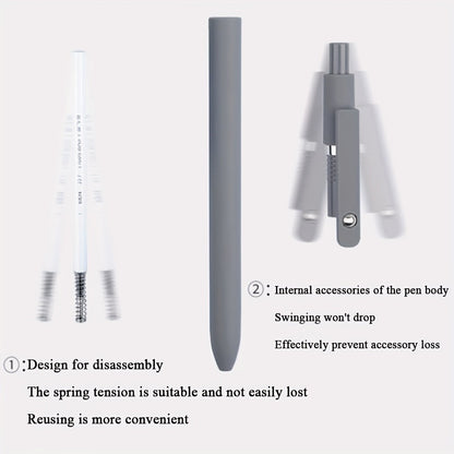 Retractable Gel Pens 0.5mm Fine Point Black Ink – Aurora Gradient & Macaron Colors, Quick Dry Smooth Writing Pens for Office, School, Journaling & Gifts, Back to School Stationery