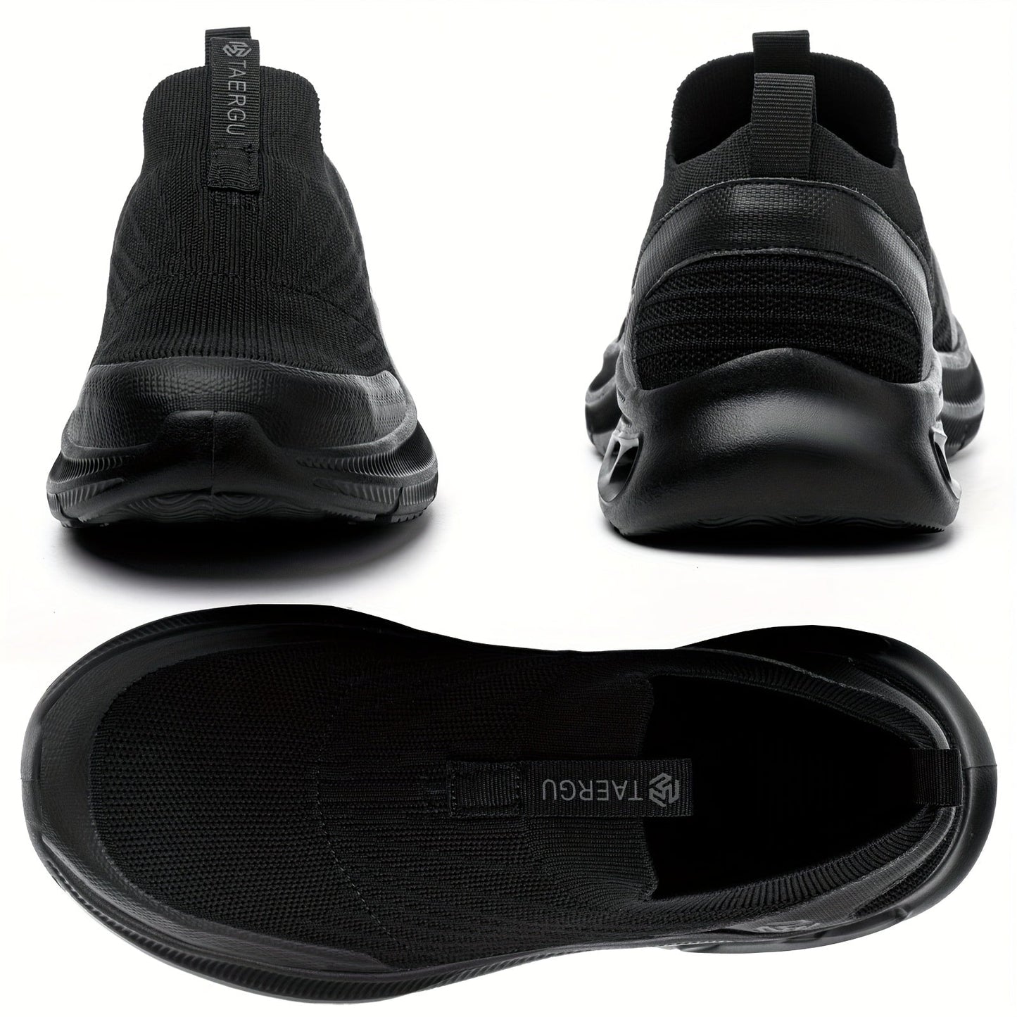 Steel Toe Work Shoes for Men Slip-On Lightweight Safety Sneakers Puncture-Resistant Non-Slip for Construction Warehouse Restaurant Black Grey Blue US 5.5-14