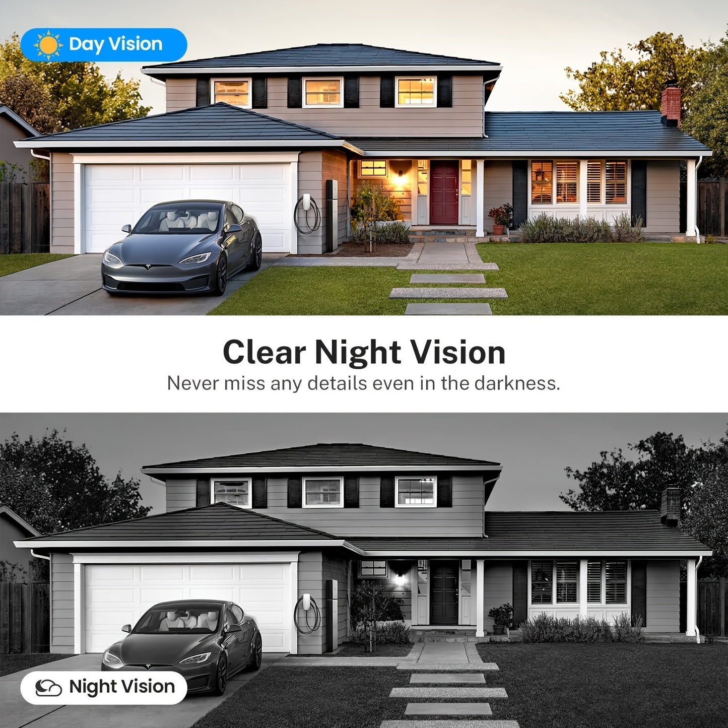 960P Smart Video Doorbell Wireless WiFi Camera – Two-Way Talk, Color Night Vision, AI Person & Vehicle Detection, 2.4G/5G WiFi, 3:4 Full View Screen, Real-Time Remote Monitoring for Home Security