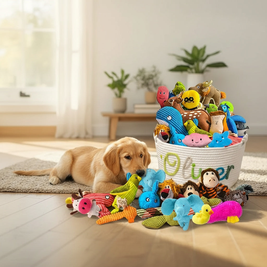 20Pcs Chew Resistant Dog Toy Gift Box – Interactive Tug-of-War & Play Toys Assorted Set for Small Dogs, Random Styles, Keep Your Dog Entertained