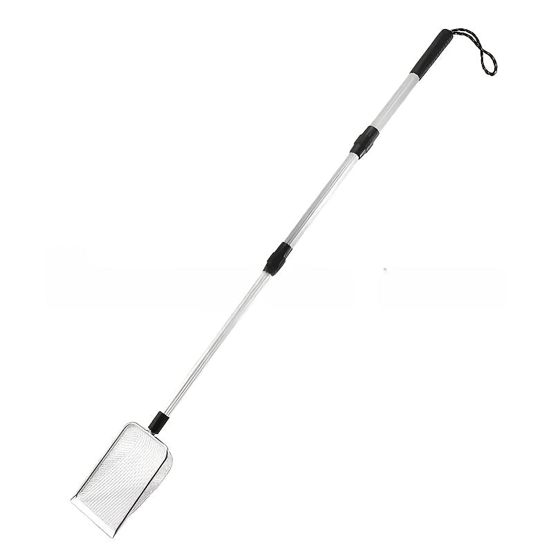 Stainless Steel Retractable Beach Sifter Scoop with Telescoping Handle – No-Bend Shell Collecting, Treasure Hunting & Beach Combing Tool | Also Works as Cat Litter Scoop (1 or 2 Pack)