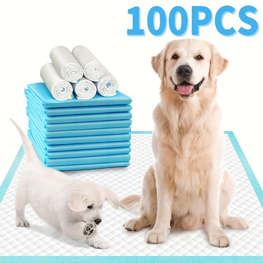 Extra Large Dog Pee Pads 6X Thicker Super Absorbent Leak-Proof Quick-Dry Puppy Training Pads Odor Control 28x34 Inch 50-200 Count Home Camping Pet Toilet