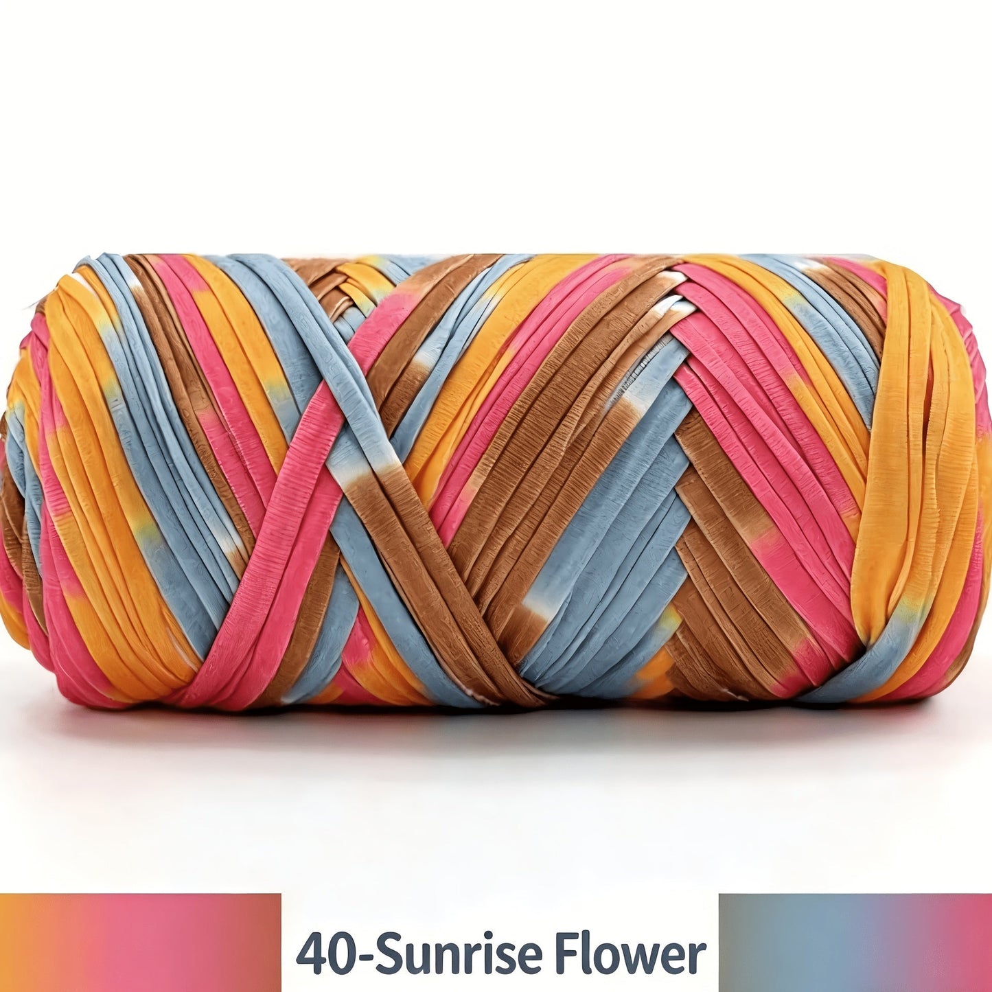 T-Shirt Fabric Yarn 400g (2 x 200g) Chunky Cotton Blend in 49 Colors – Soft Thick Yarn for Crochet Baskets, Bags, Rugs, Macrame & Knitting Projects – Beginner-Friendly Craft Yarn