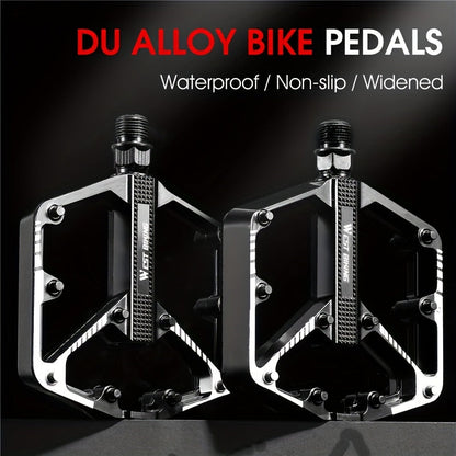 Aluminum Alloy Bike Pedals 3 Bearings Non-Slip Lightweight Bicycle Pedals with Hexagonal Sleeve for Mountain Bikes & Road Bikes – Easy Install, Durable Multi-Color Cycling Accessories, 1 Pair