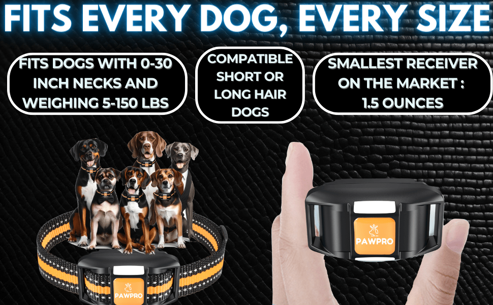 Dog Training Collar with Remote 4-Mile Range – 124 Adjustable Levels 4 Modes Beep Vibration Shock Night-Light Rechargeable E-Collar for Dogs 5–135 lbs with Training Guide