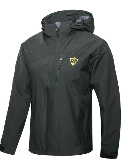 Men's Waterproof Windproof Rain Jacket with Hood – Lightweight Packable Raincoat for Hiking Outdoor Travel S-XXXL Multiple Colors