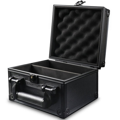 Trading Card Toploader Storage Box – Holds 600+ Cards, Fits 3"x4" 35PT Rigid Toploaders, 18 Colorful Dividers & 6 Foam Stoppers, Card Case for Pokemon, Sports Cards, TCG Collections