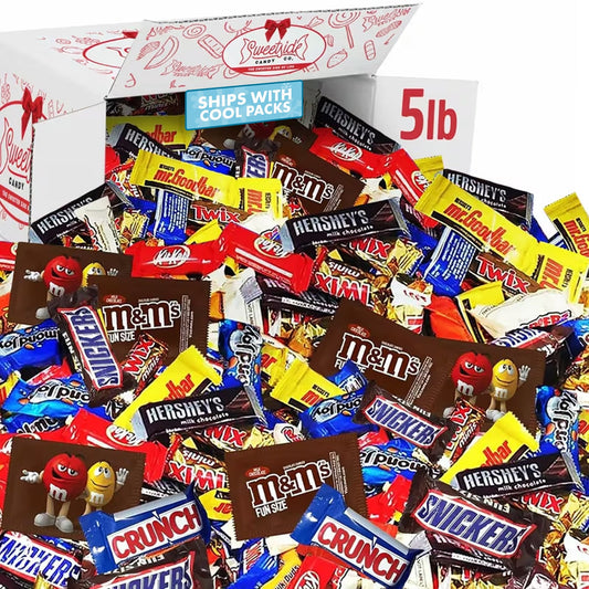 Bulk Assorted Chocolate Candy Variety Pack – Mixed Chocolate Assortment Bag Individually Wrapped, Ideal for Party Candy Bowls, Holiday Gifting, Office Sharing & Snacking