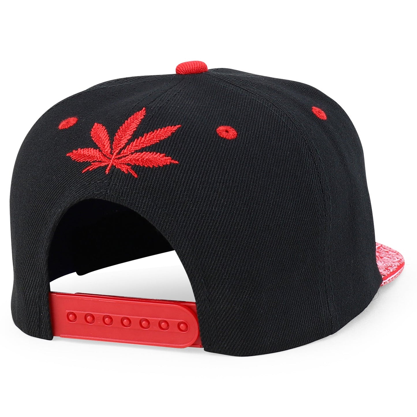 Rasta MJ Leaf 3D Embroidered Flat Bill Snapback Cap – Hip Hop Reggae Hat, Adjustable Snapback, One Size Fits Most, Unisex Streetwear Baseball Cap