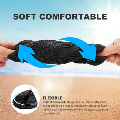 Barefoot Shoes for Women Wide Toe Box Minimalist Athletic Walking Shoes, Non-Slip Breathable Lightweight Water Shoes for Beach, Pool, Swim & Hiking - Unisex Black Pink White US 6-11