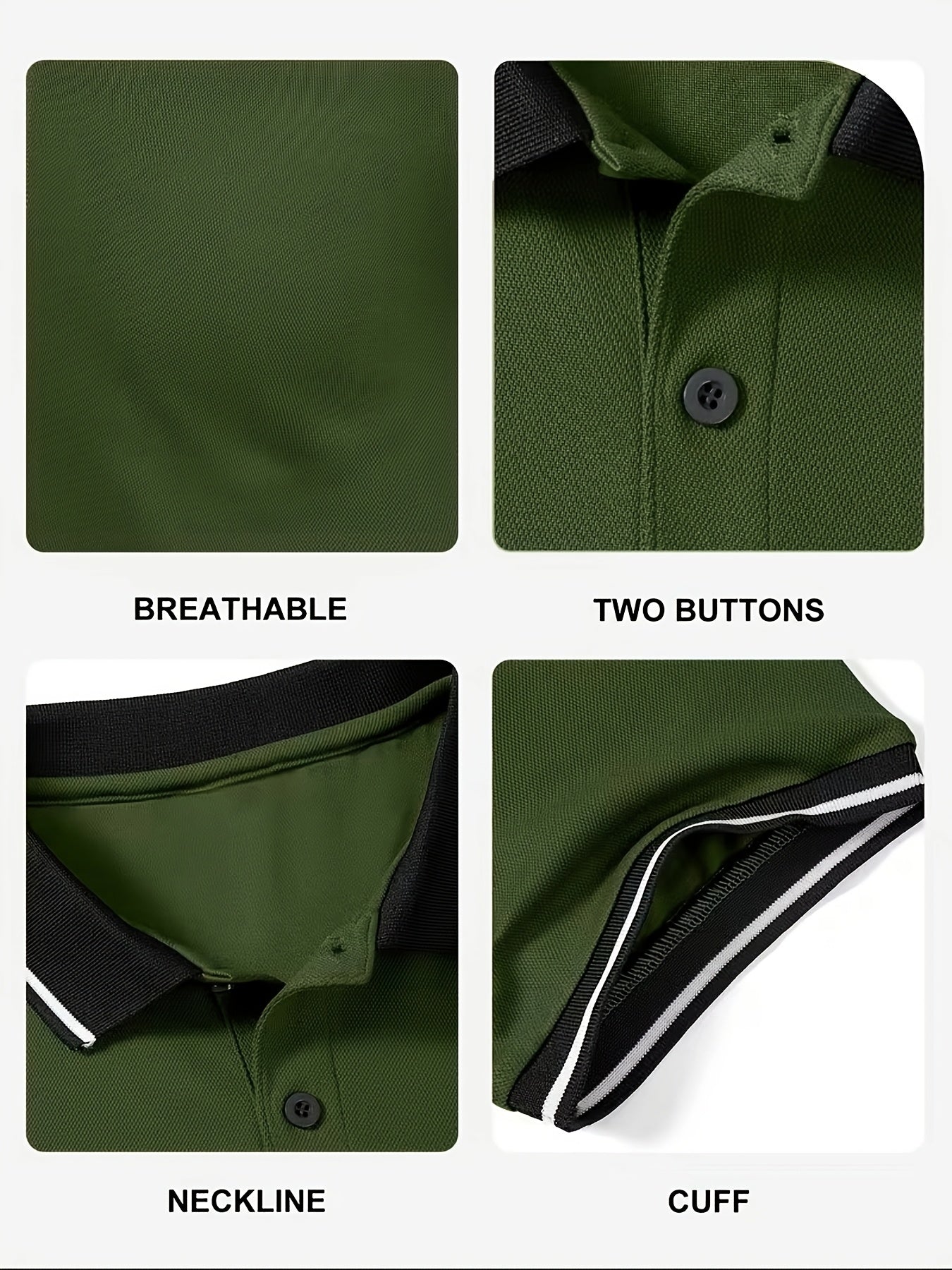 Men's Polo Shirts 6-Pack Short Sleeve Golf Sport Casual Summer Outdoor T-Shirt – Moisture-Wicking Breathable Polo for Men, Mixed Colors, Sizes S-XXL