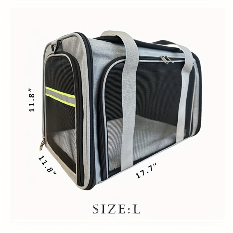Airline Approved Pet Carrier Soft Sided – TSA Approved Collapsible Travel Bag for Small Dogs, Cats & Kittens Under 15 lbs, Fits Under Airplane Seat