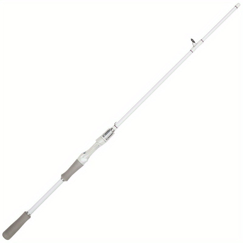 Carbon Fiber Fishing Rod Casting & Spinning Fast Action Sensitive Tip EVA Grip for Freshwater Saltwater Bass Fishing – 165cm 180cm 210cm, Lightweight High-Power White Fishing Pole
