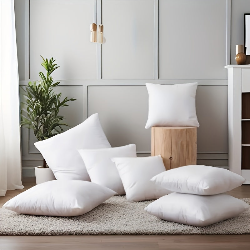 Square Pillow Inserts – Hypoallergenic New Fiber Fill, White Cushion Inserts for Sofa, Bed & Patio, 14–20 Inch, 1/2/4 Pack, Ideal for Bedroom, Living Room, Office & Outdoor Decor