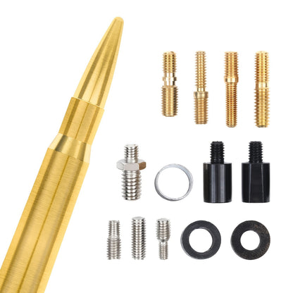 5.3" Short Car Antenna Carbon Steel – Universal Fit AM/FM Signal Booster Replacement Antenna, Durable Anti-Break Design, Multiple Colors for Car Exterior Decoration & Upgrade