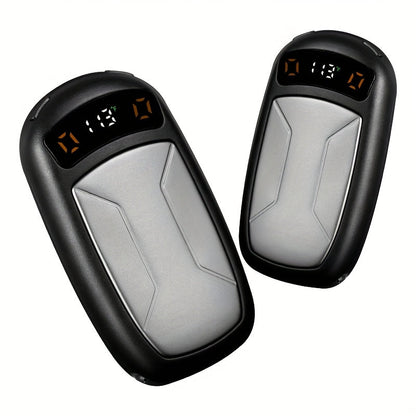 2 Pack Rechargeable Hand Warmers with COB Flashlight & Magnetic Base – 12Hr Heat, Portable Electric Pocket Warmer, Christmas Gift for Women Men Outdoor Winter