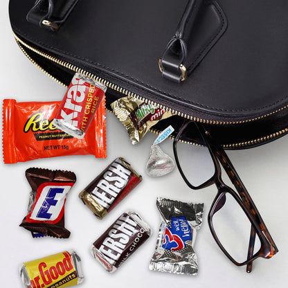Assorted Chocolate Mix 1 Pound Bulk Bag – Individually Wrapped Milk Chocolate Peanut Butter Caramel Variety, Perfect for Halloween Parties Holidays & Everyday Snacking
