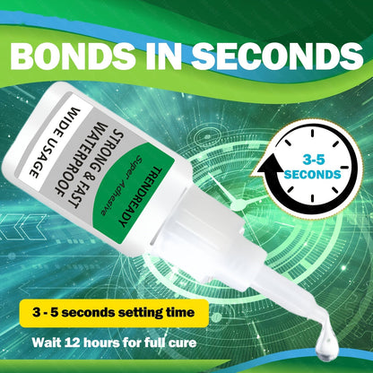 Super Glue 4-Pack Heavy Duty Instant Bond Adhesive – Fast Dry Clear Glue for Plastic Wood Metal Fabric Rubber Shoes Ceramics Crafts & Repairs