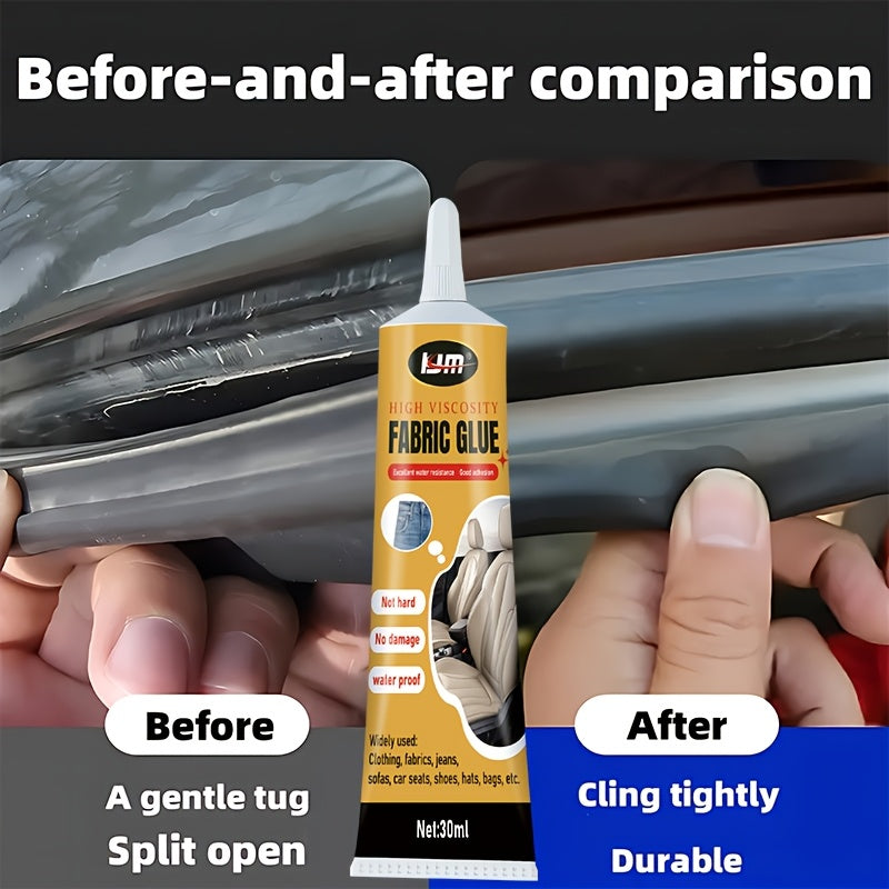 Car Interior Sealant & Plastic Repair Adhesive Kit – Seat Adhesive, Super Windproof Strip Glue & Sealing Pad for Car Body, Door, Trim & Interior Repair – Fast-Fix Auto Repair Glue