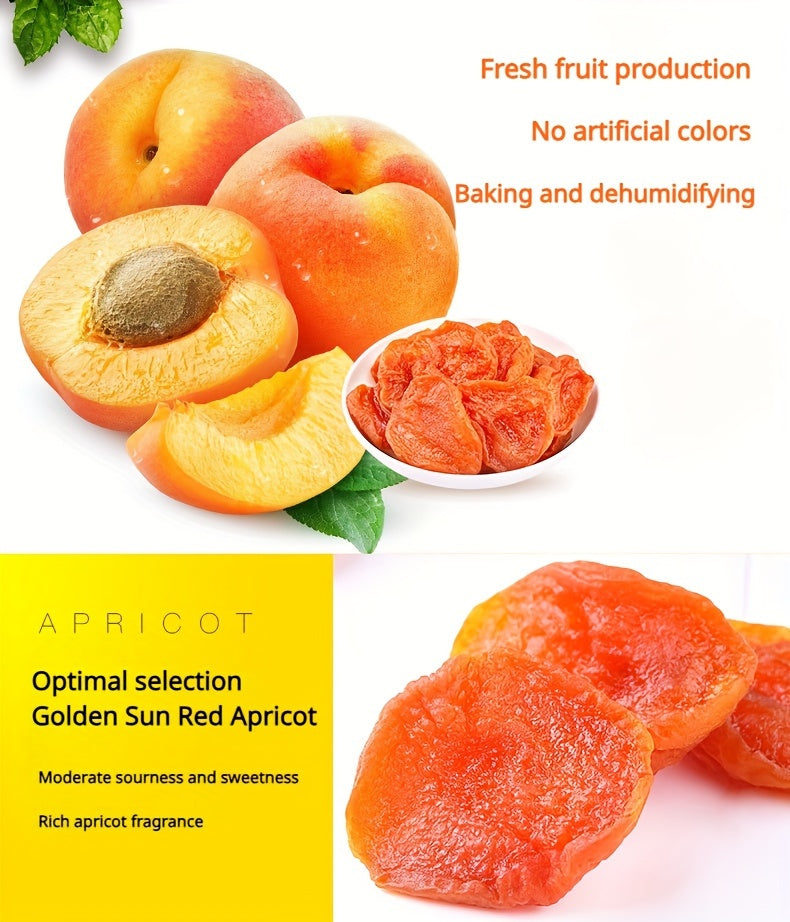 Dried Apricots Snack 3 Bags Pack Natural Tropical Dried Fruit Healthy Sweet Snack Ready-to-Eat Vegan Gluten-Free Gift