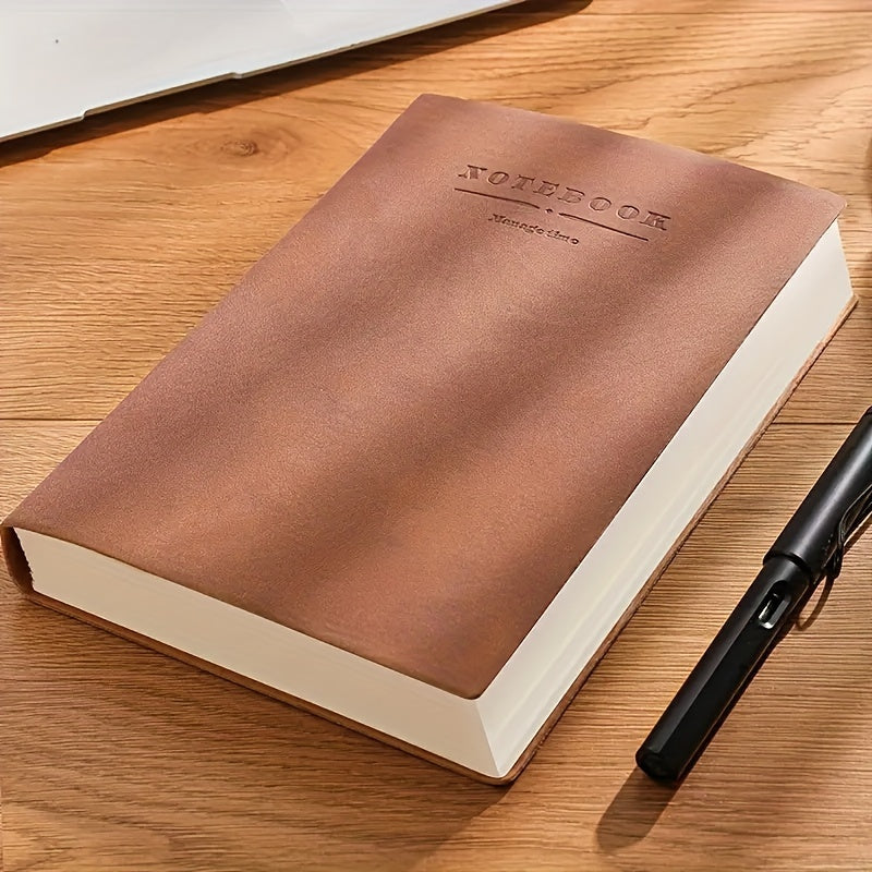 Soft Faux Leather Notebook 5-Pack Set Square Ruling Soft Cover Bookmark Extra Thick Pages for Business Meetings School Academic Writing – 7 Colors