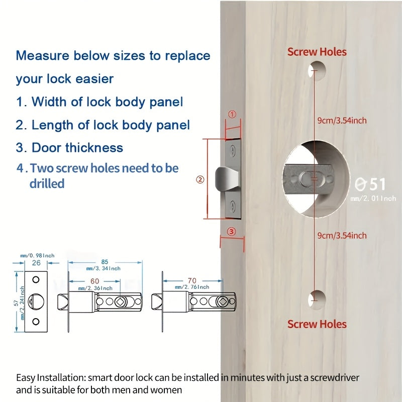 Smart Door Lock Fingerprint Keyless Entry – WiFi App Control, Numeric Keypad, Biometric Fingerprint, Wide-Angle Camera Option, 4-in-1 & 7-in-1 Models for Home, Rental, Office & Hotel