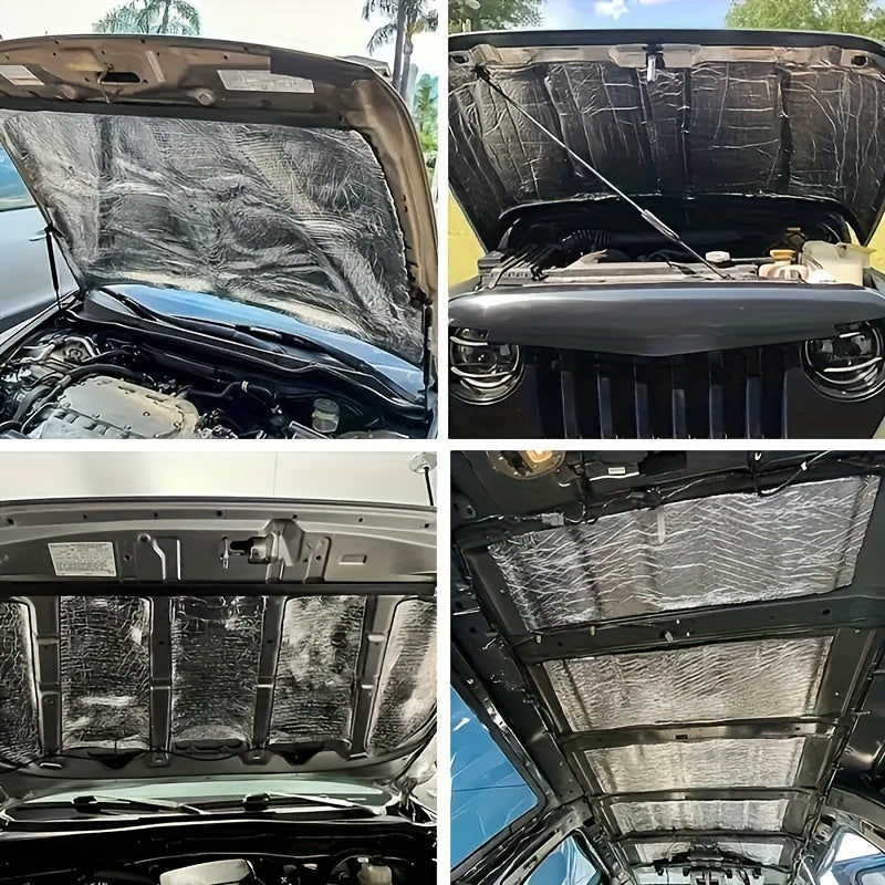 Car Sound Deadener & Heat Shield Mat 22/26 Sqft – Self-Adhesive Aluminum Foil Noise Reduction Insulation, Easy Cut & Install for Floor Door Trunk, Free Installation Tools Included