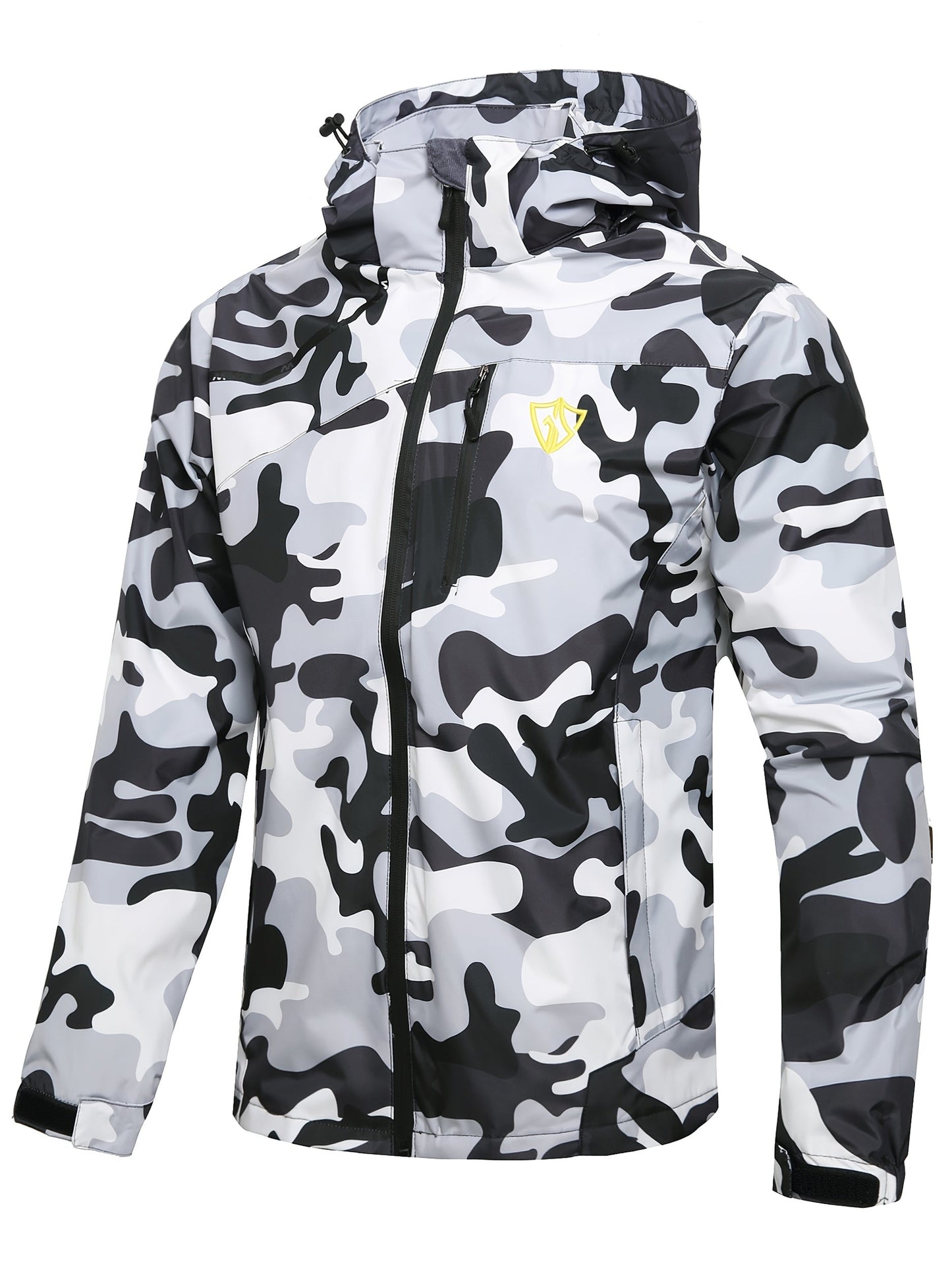 Men's Waterproof Windproof Rain Jacket with Hood – Lightweight Packable Raincoat for Hiking Outdoor Travel S-XXXL Multiple Colors