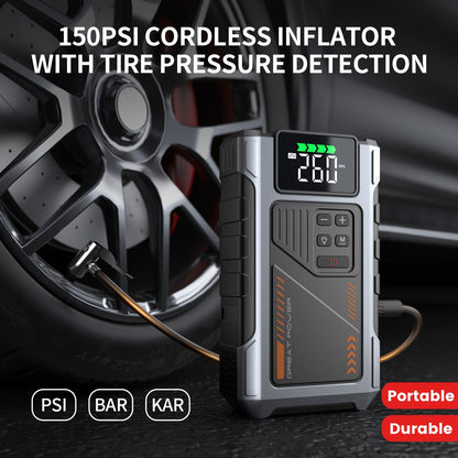 Portable Car Jump Starter 12V Battery Booster Pack with Optional Air Compressor - Emergency Battery Jump Start for Gasoline & Diesel Engines, Compatible with Sedans, SUVs, Trucks & Lawn Mowers