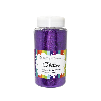 1lb Craft Glitter Powder in 19 Colors – Fine, Ultra Fine & Chunky Glitter with Shaker Top for Tumblers, Resin, Scrapbooking & DIY Crafts, Bulk Glitter for Kids & Adults