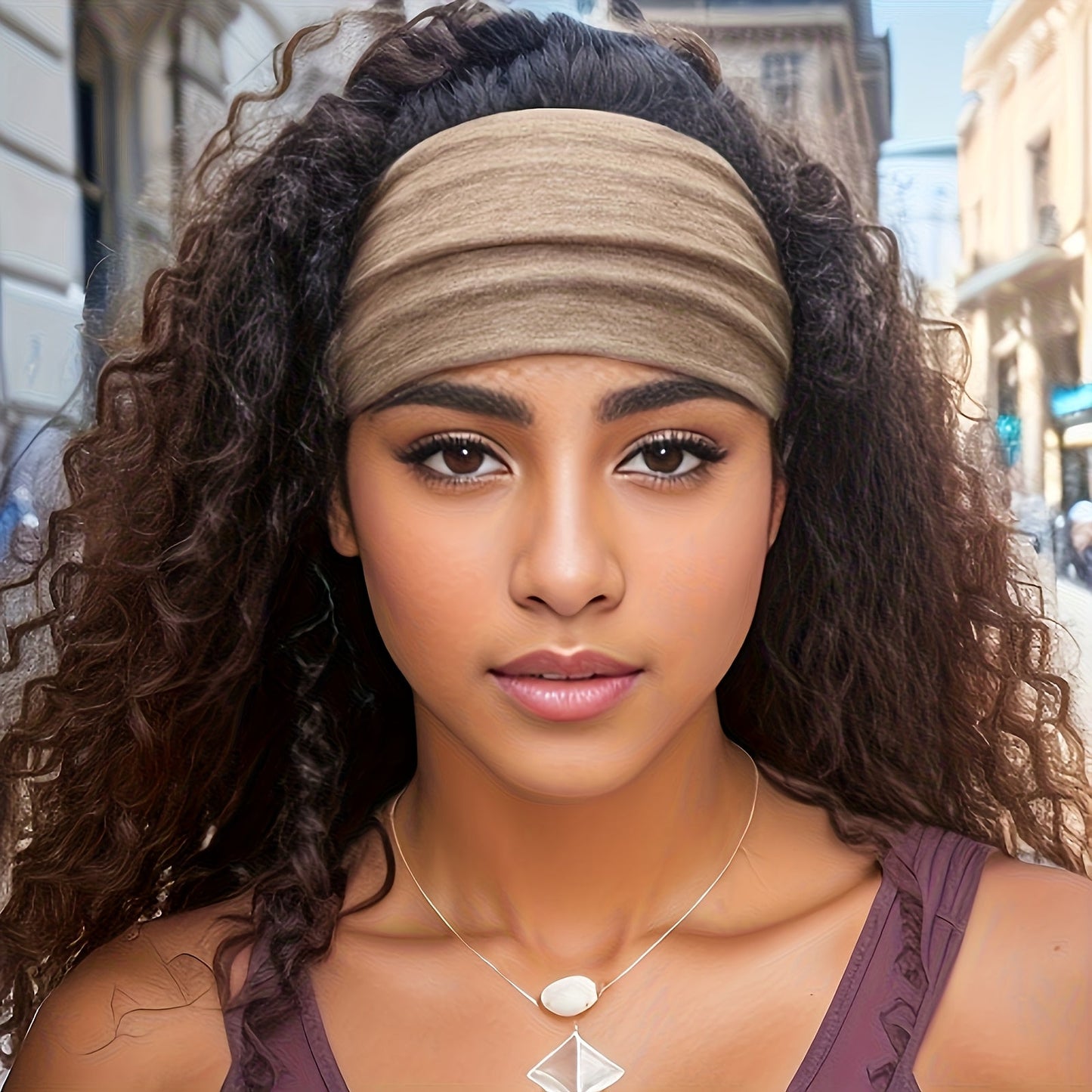 20 Pcs Wide Sports Headband Set for Women Elastic Absorbent Boho Solid Color Knit Yoga Headbands for Fitness Running Cycling Basketball Everyday Hair Accessories Bulk Gift Set
