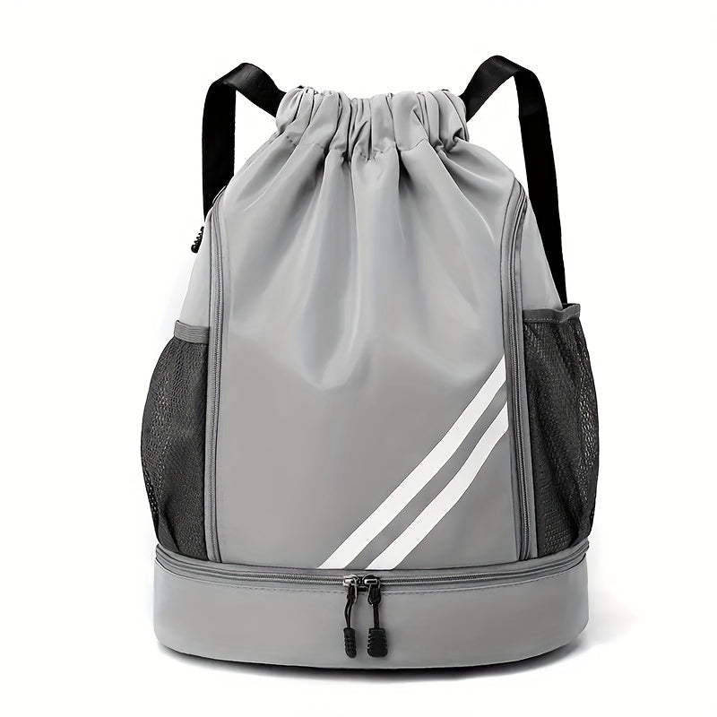 Lightweight Sports Drawstring Backpack for Men & Women | Gym Bag for Basketball Yoga Fitness | Spacious Polyester Shoulder Bag with Drawstring Closure & Inner Pouch | 6 Colors